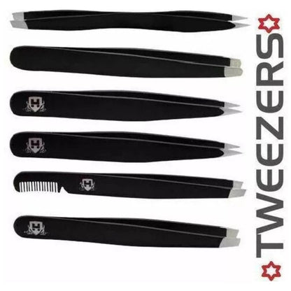 Professional Black Eyebrow Tweezers
