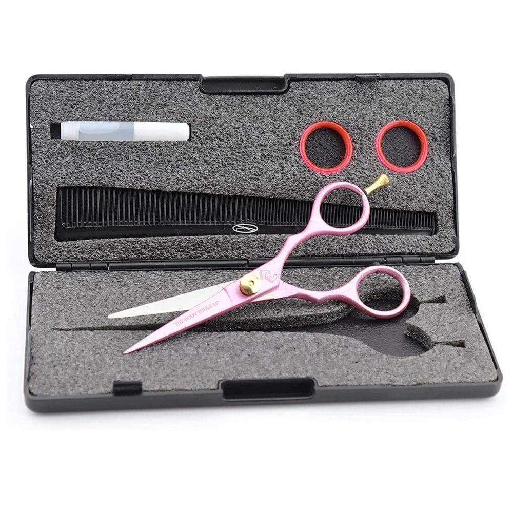 Haryali Pink 5.5" Hair Cutting Salon Barber Scissors With Adjustable Screw