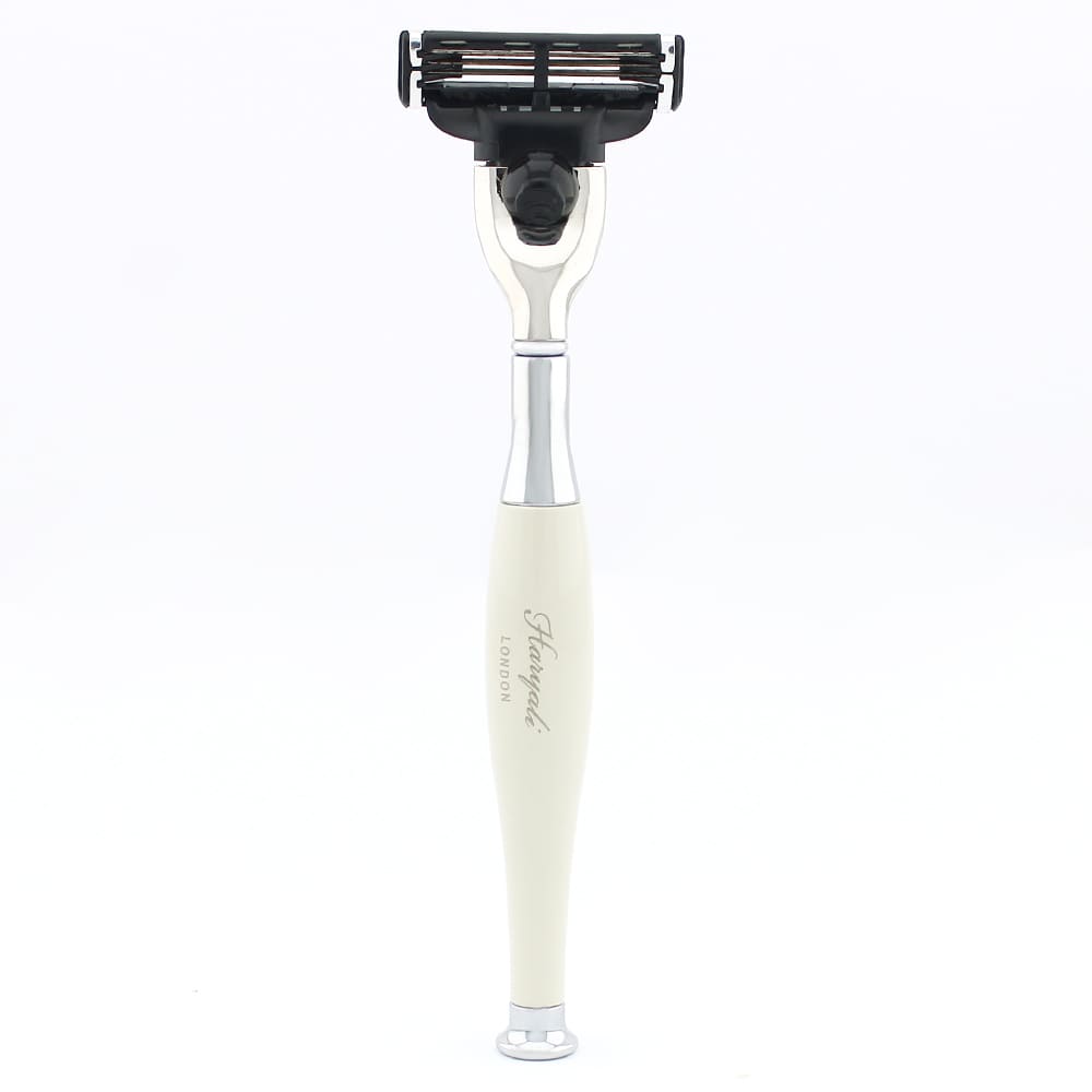 Haryali's Tandoori 3 Edge Shaving Razor - Ivory Color - HARYALI LONDON