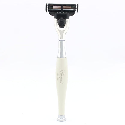 Haryali's Tandoori 3 Edge Shaving Razor - Ivory Color - HARYALI LONDON