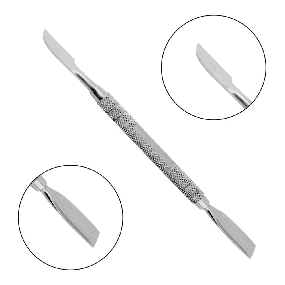 Stainless Steel Made Cuticle Knife & Pusher for Finger Nails Unisex