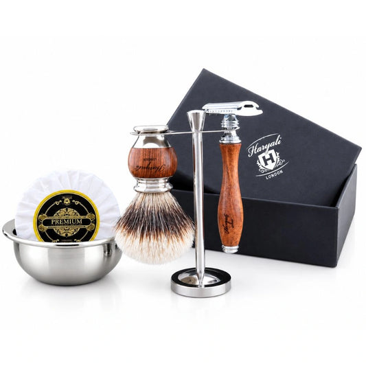 Haryali's Wooden Range Shaving Kit