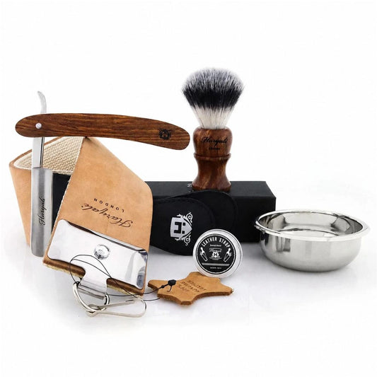 Haryalis hölzernes Rasiermesser-Set