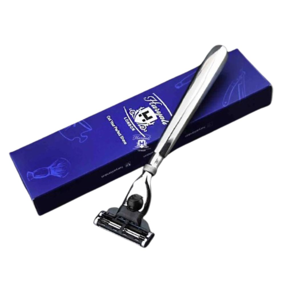 Haryali's 3 Edge Shaving Razor - Steel Handle