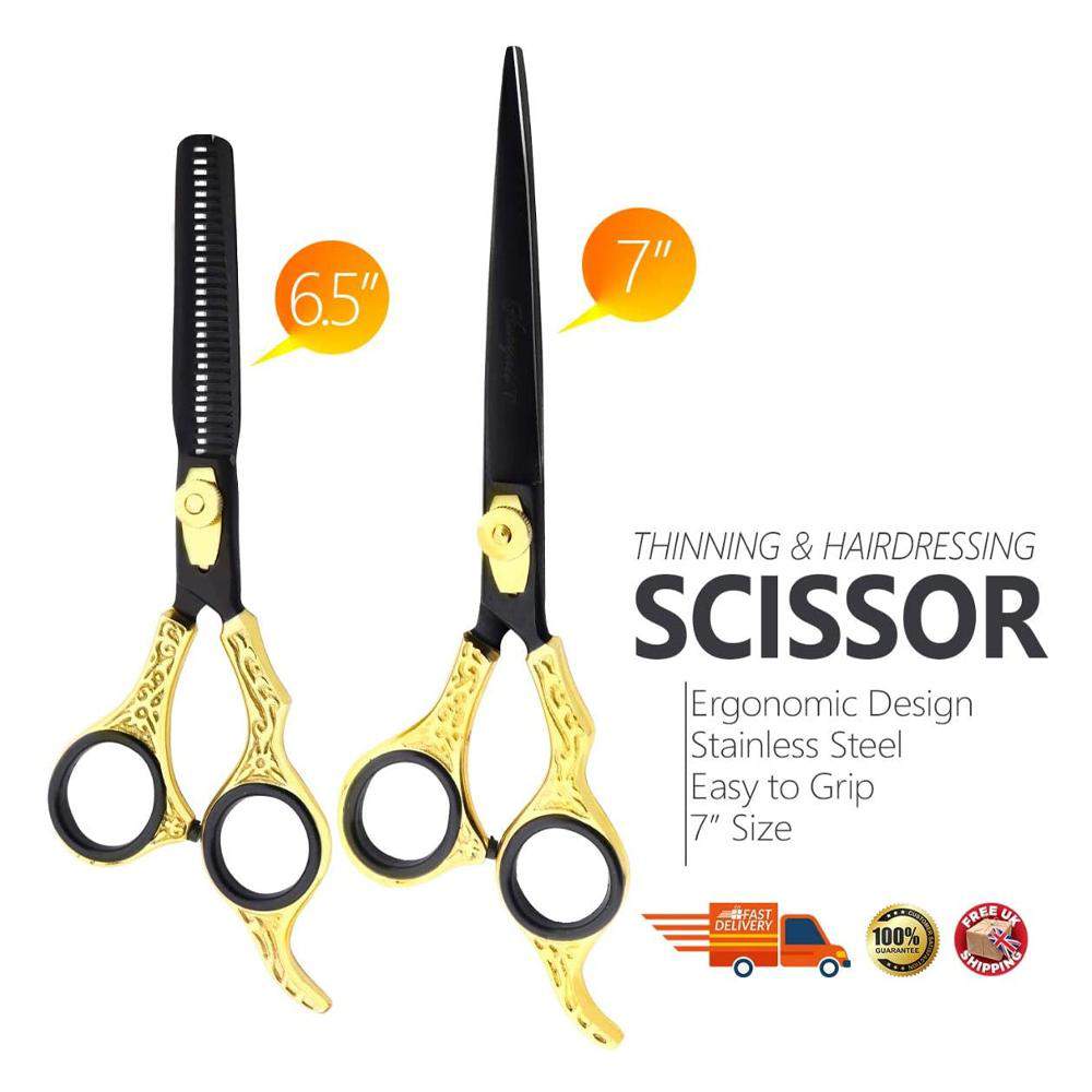 Haryali London 6.5 & 7” Hair Cutting Barber Thinning Scissors - HARYALI LONDON