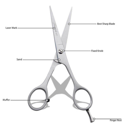 Haryali London 6.5” Silver Hair Cutting Sharp Scissors Set - HARYALI LONDON