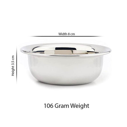 Haryali London Stainless Steel Shaving Soap Bowl - HARYALI LONDON