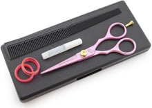Load image into Gallery viewer, Haryali Pink 5.5&quot; Hair Cutting Salon Barber Scissors With Adjustable Screw - HARYALI LONDON