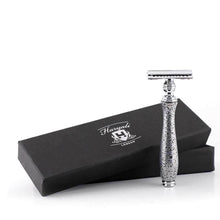 Load image into Gallery viewer, Haryali&#39;s Antique Double Edge Safety Razor - Silver - HARYALI LONDON