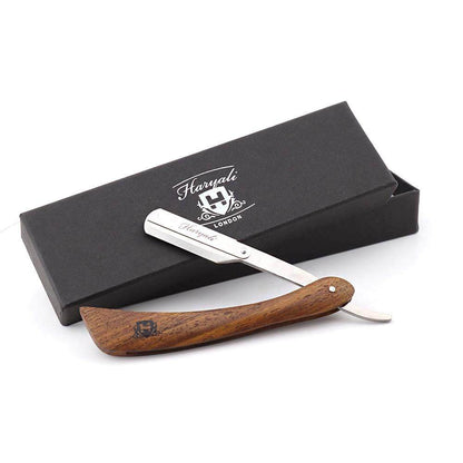 Haryali's Wooden Cut Throat Razor - HARYALI LONDON
