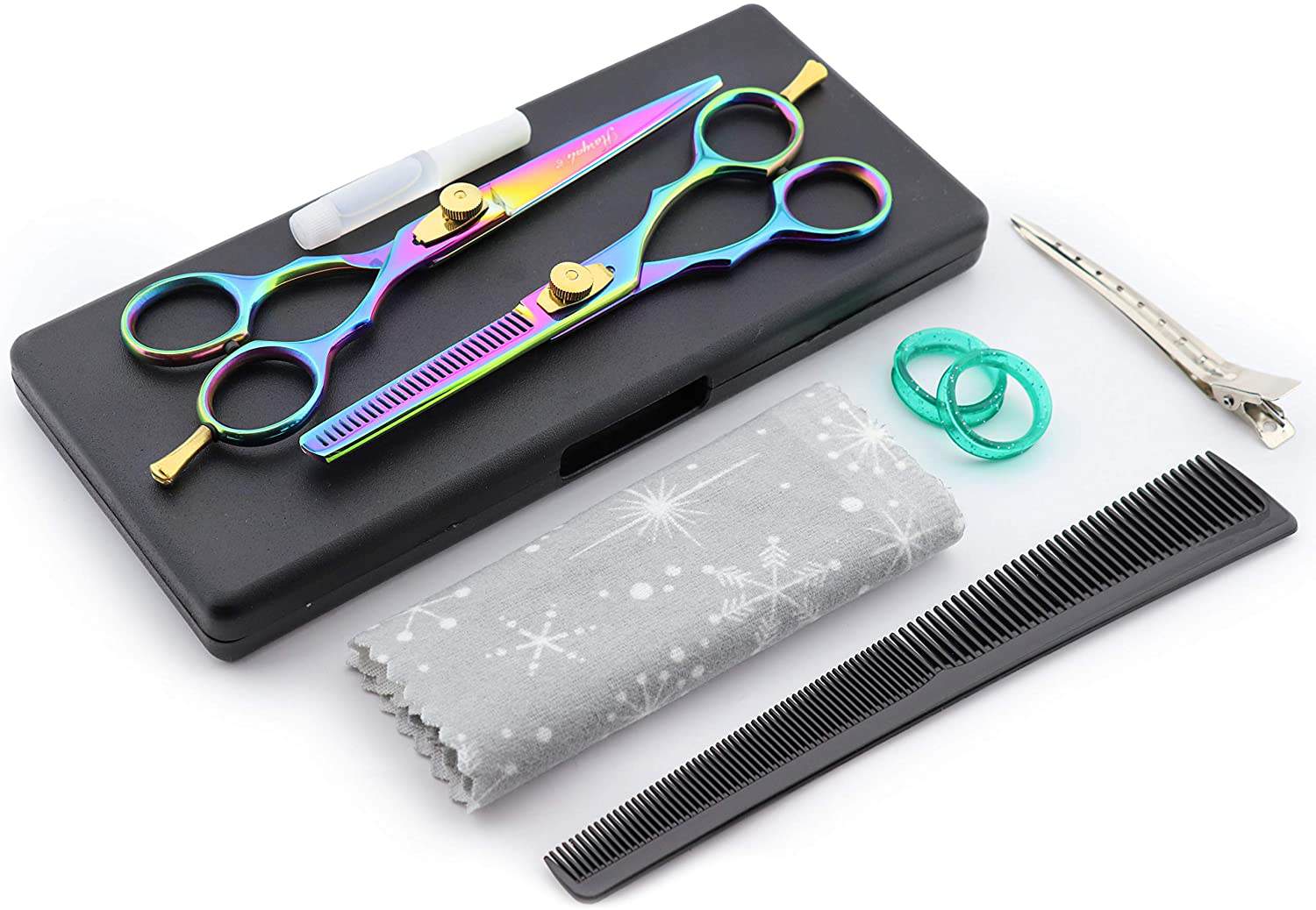 Professional 6 Inch Hairdressing Barber Scissors Set Thinning Shears - HARYALI LONDON