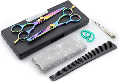 Professional 6 Inch Hairdressing Barber Scissors Set Thinning Shears - HARYALI LONDON