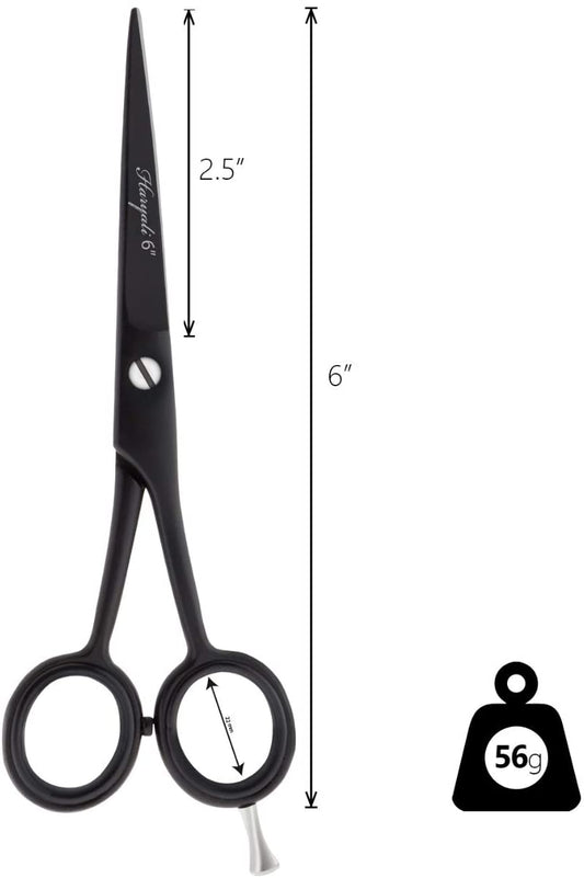 Professional Barber Hairdressing Scissor, 6 Inches Stainless Steel Haircutting Shear - HARYALI LONDON