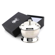 Load image into Gallery viewer, Stainless Steel Shaving Soap Bowl with Lid - HARYALI LONDON