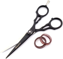 Load image into Gallery viewer, 5.5 Inch Black Sharp Hair Scissor for Men Women - HARYALI LONDON