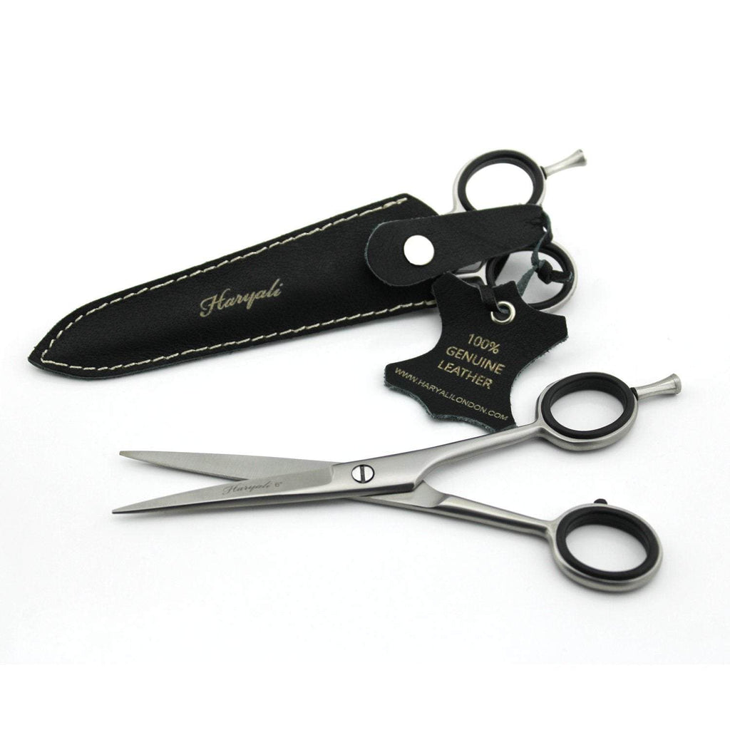 Hair Cutting Scissor Professional Barber 6-inches Sharp Razor Edge With Leather Case - HARYALI LONDON