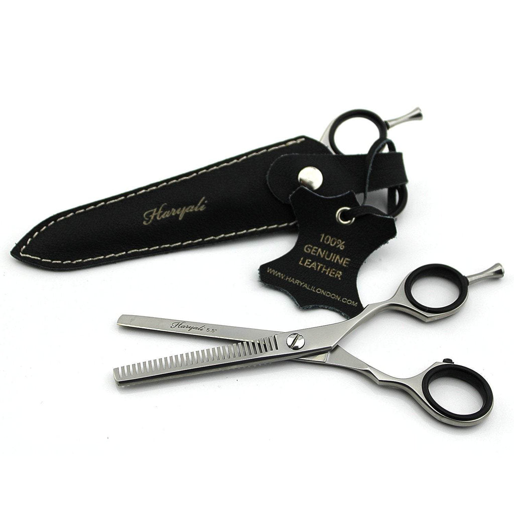 Haircutting Scissor Hair Barber Thinning Shear Texturing Scissors With Leather Pouch - HARYALI LONDON