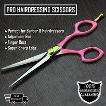 Load image into Gallery viewer, Hairdressing Salon Pink color Scissor - HARYALI LONDON