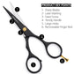 Haryali Black 5” Beard & Moustache Hair Trimming Scissor - HARYALI LONDON