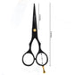 Haryali Black 5” Beard & Moustache Hair Trimming Scissor - HARYALI LONDON