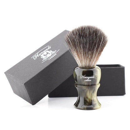 Haryali's Glory Synthetic Black Hair Shaving Brush - HARYALI LONDON