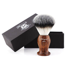 Load image into Gallery viewer, Haryali&#39;s Wooden Synthetic Silvertip Shaving Brush - HARYALI LONDON