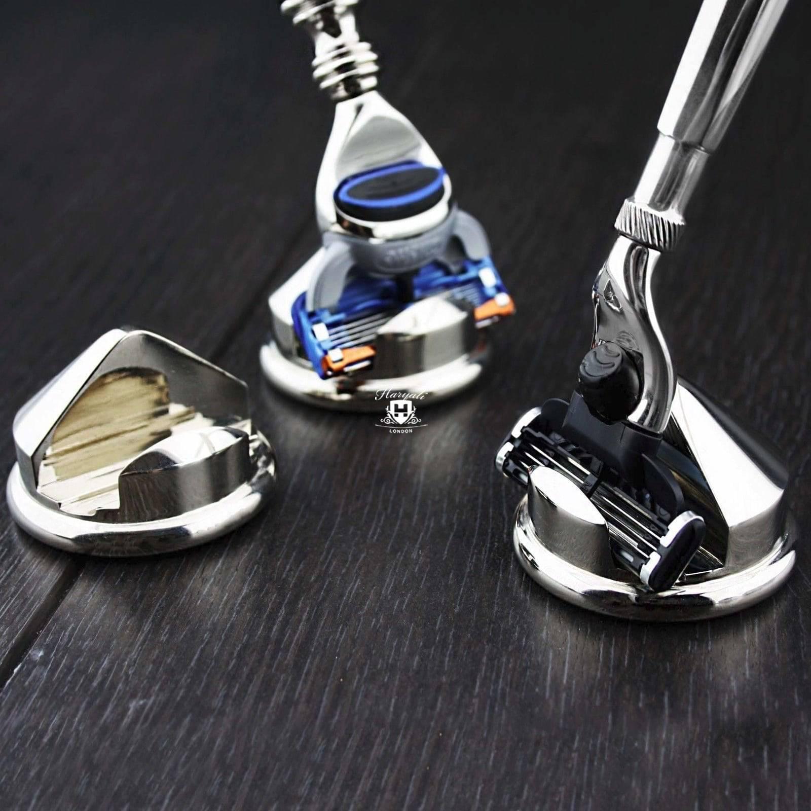 Razor On Razor Stand 5 Edge & 3 Edge Razor Stand – HARYALI LONDON
