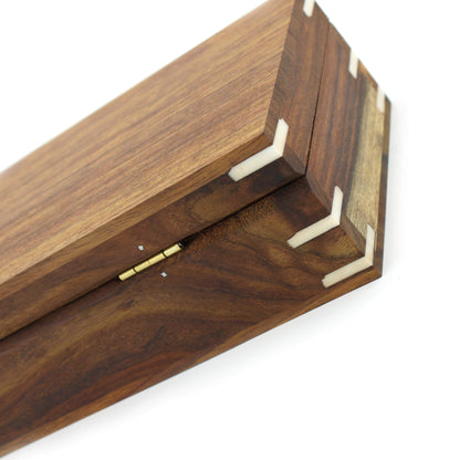 Handmade Wooden Box for Shaving Accessories - HARYALI LONDON