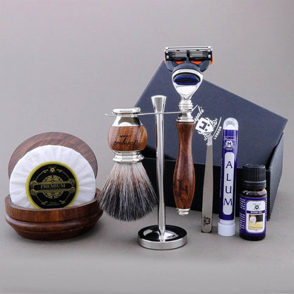 Haryali's Wooden Range Shaving Kit - HARYALI LONDON