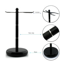 Load image into Gallery viewer, Black Shaving Stand Holder for Razor and Brush - HARYALI LONDON