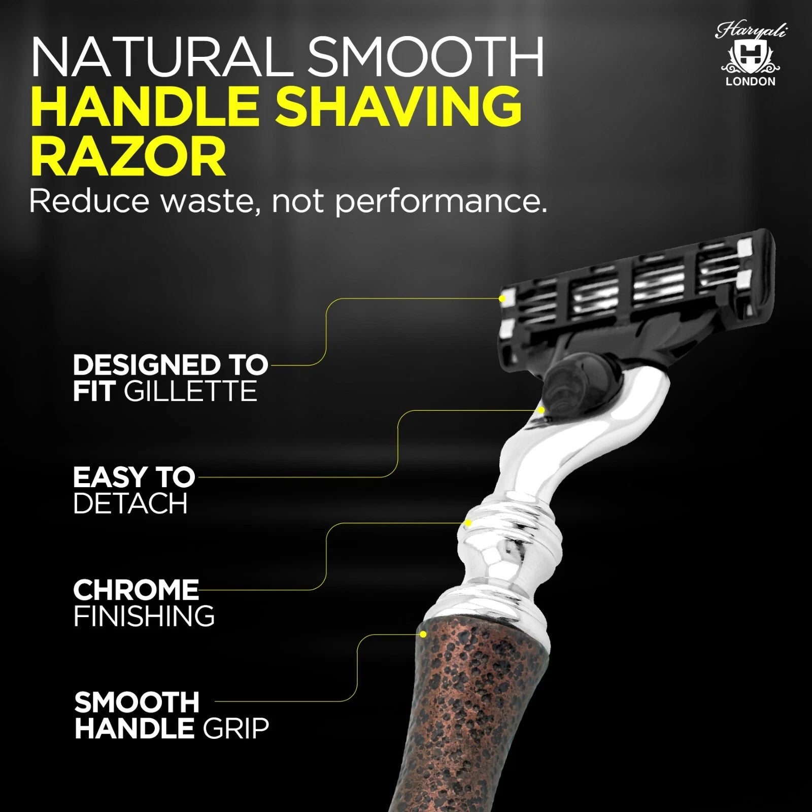 Antique 3 Blade Razor in Metallic Maroon - HARYALI LONDON