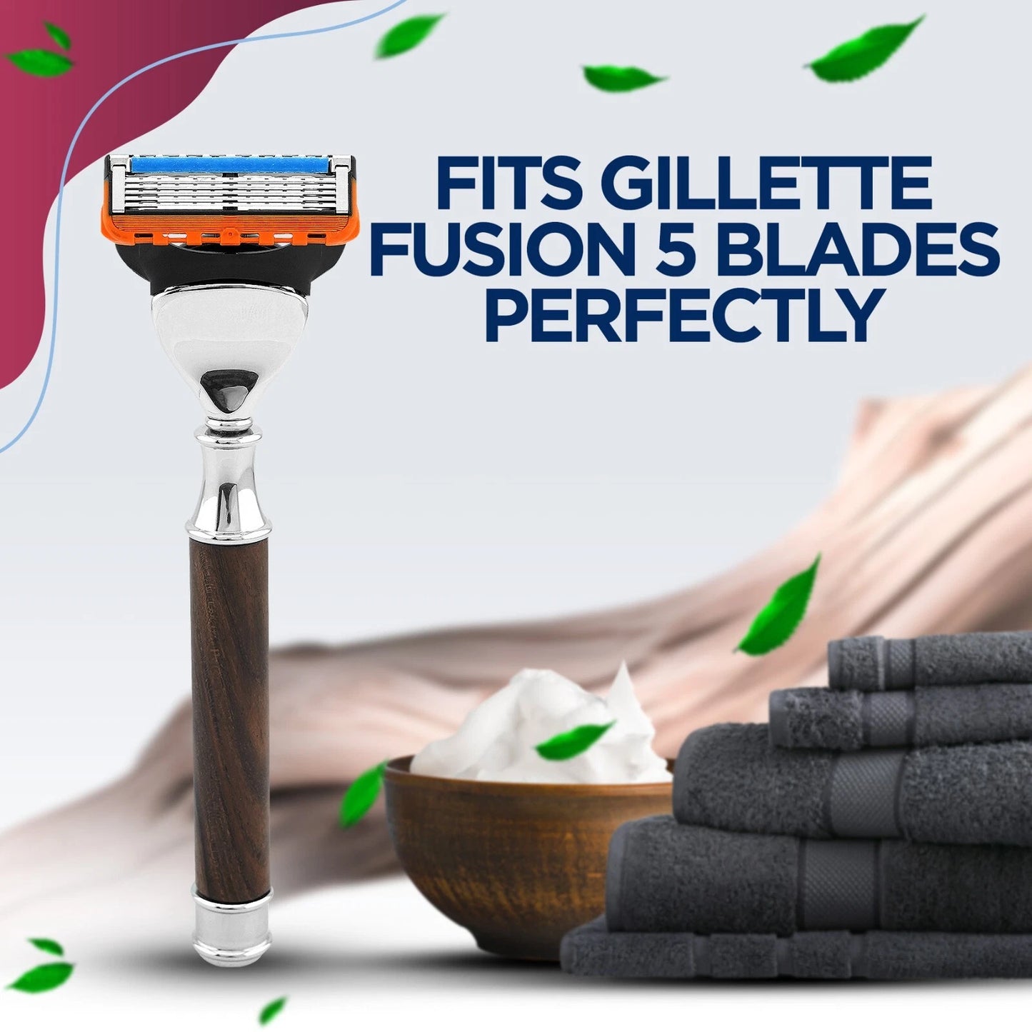 Titan Wood 5 Blade Razor for Men - HARYALI LONDON