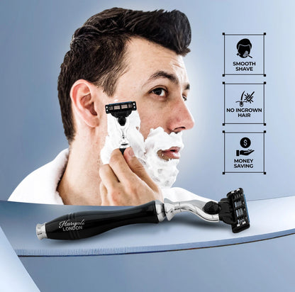 Apex 3 Blade Razor in Black - HARYALI LONDON