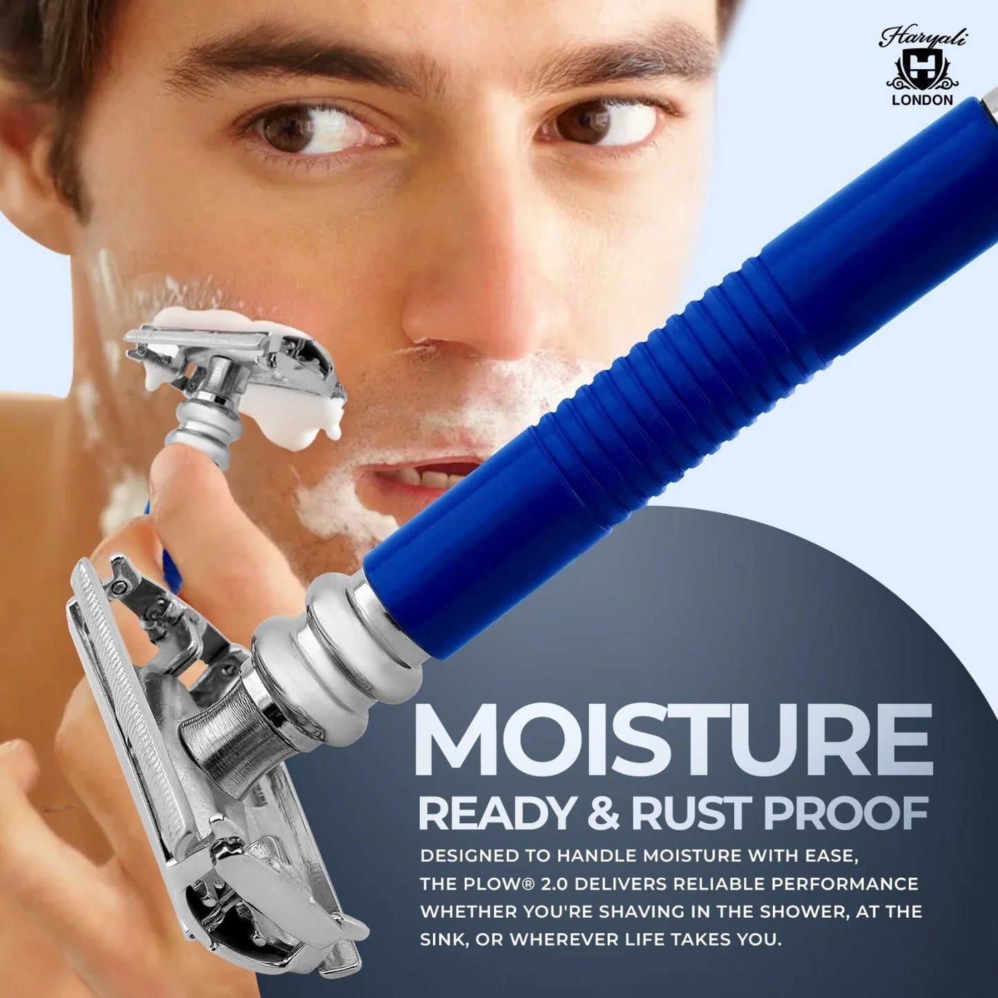 Butterfly Safety Razor in Metallic Blue