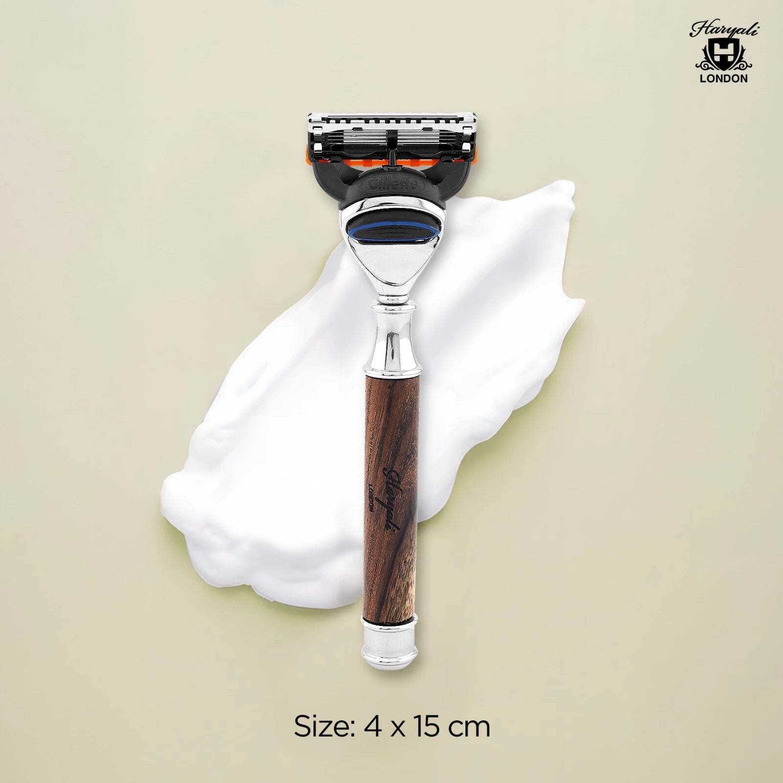 Titan Wood 5 Blade Razor for Men - HARYALI LONDON