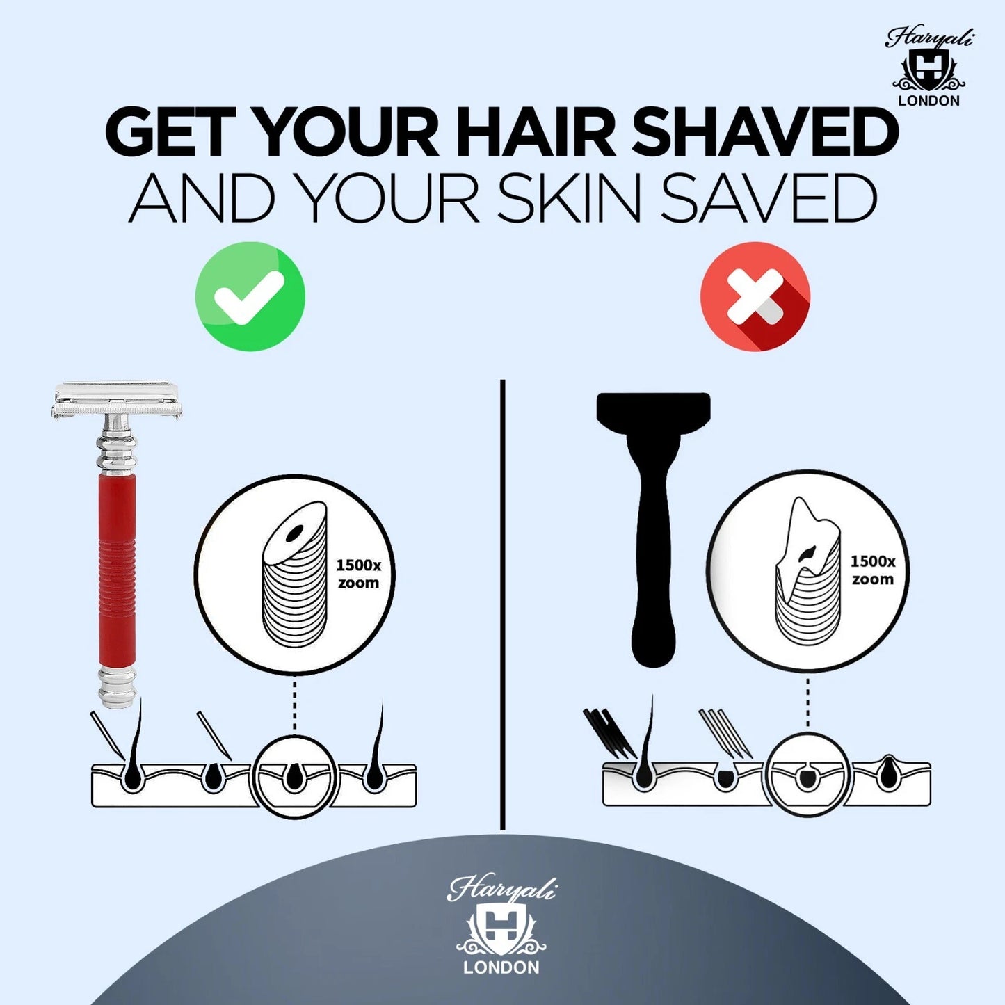 Butterfly Safety Razor in Metallic Red