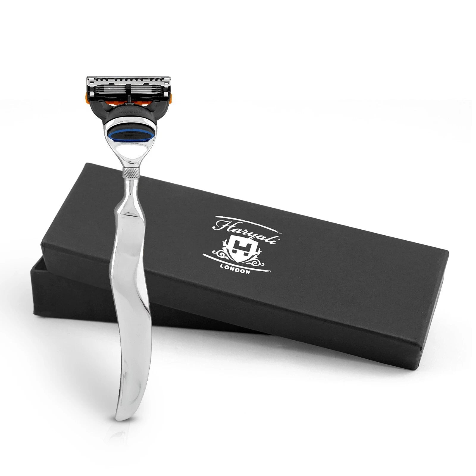 Buy 5 Blade Shaving Razor Stainless Steel Wavy Long Handle – HARYALI LONDON