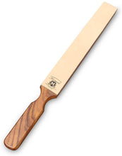 Load image into Gallery viewer, Two Sided Wood Handle Stick Strop for Sharping All Kind of Blades &amp; Razors - HARYALI LONDON