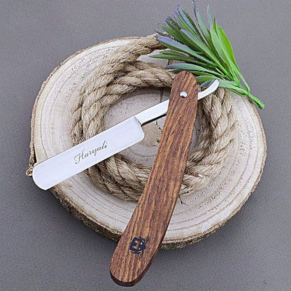 Haryali's Straight Razor Set - Wood Handle
