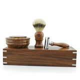 Wood Box Shaving Gift Set for Men