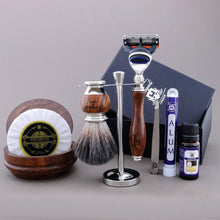 Load image into Gallery viewer, Haryali&#39;s Wooden Range Shaving Kit