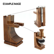 Load image into Gallery viewer, Wooden Shaving Stand for Brush and Razor